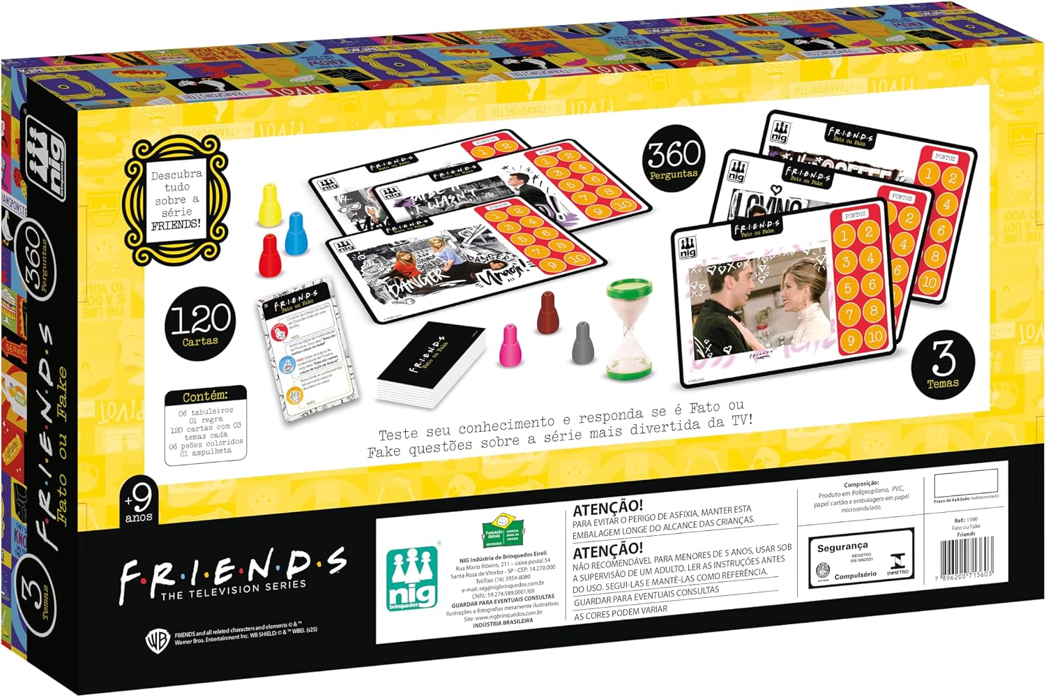 Nig Brinquedos Jogo Fato ou Fake Friends 360 Perguntas