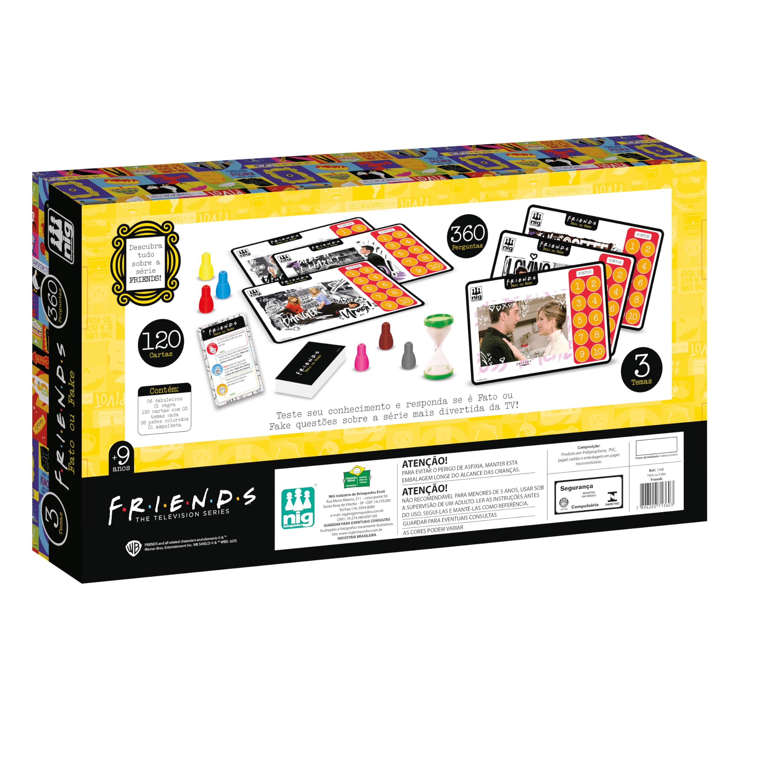 Nig Brinquedos Jogo Fato ou Fake Friends 360 Perguntas | Amazon.com.br