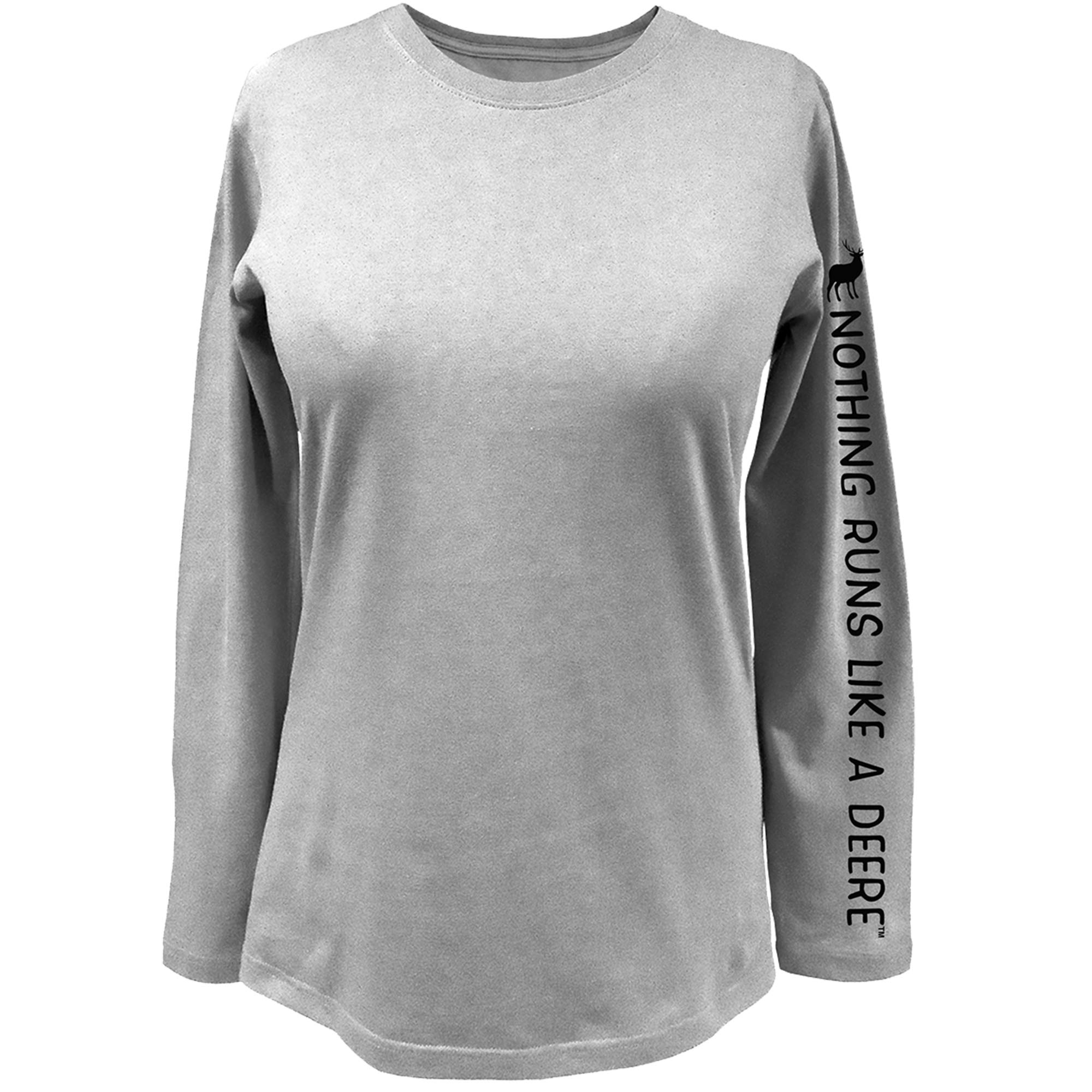 John DeereNothing Runs Like A Deere Long Sleeve Printed Tee Oxford