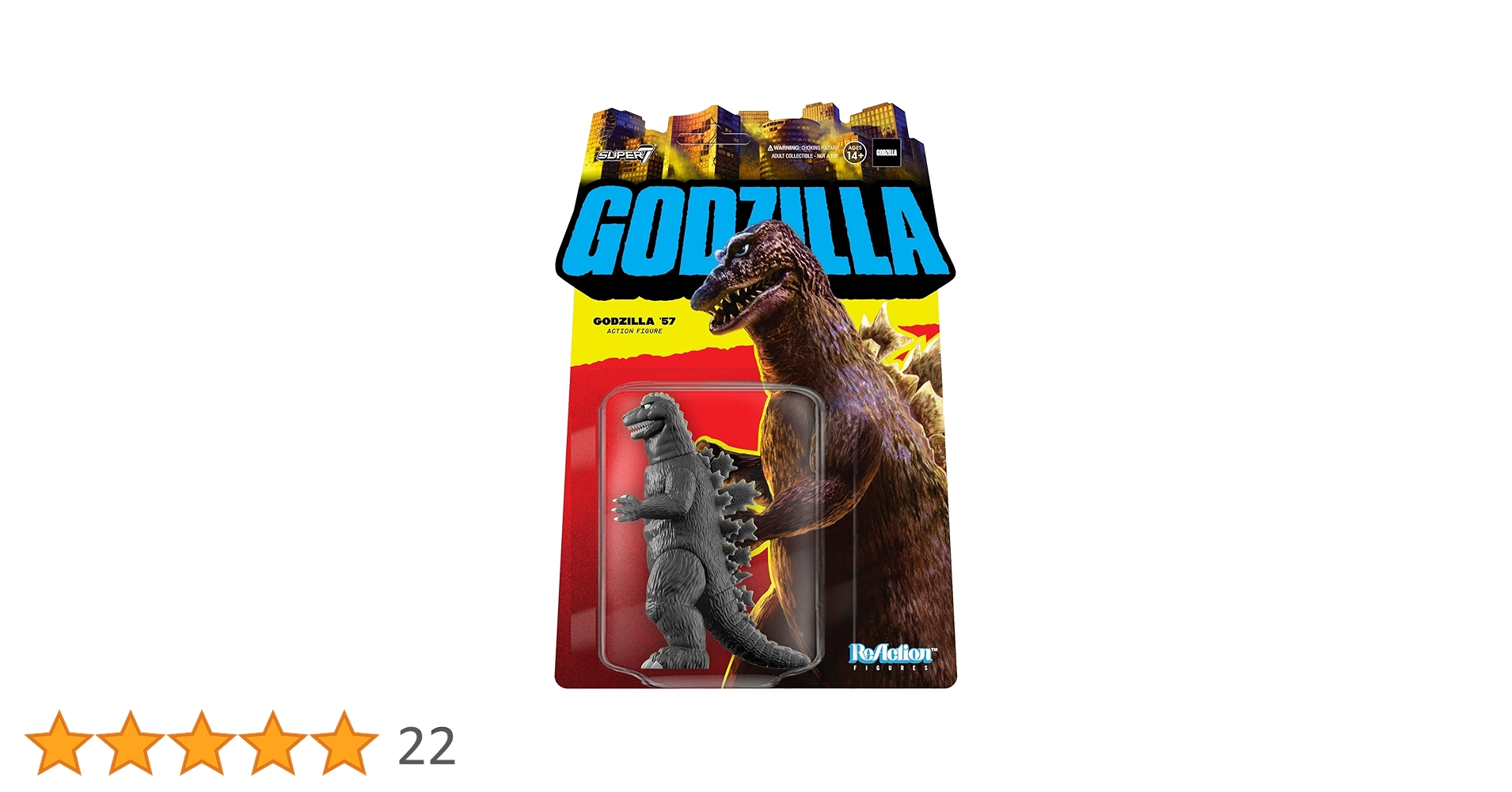SUPER 7/ゴジラ ’89リアクション フィギュア Super7 Godzilla Toho ReAction Figures Wave 8 Godzilla (Minus