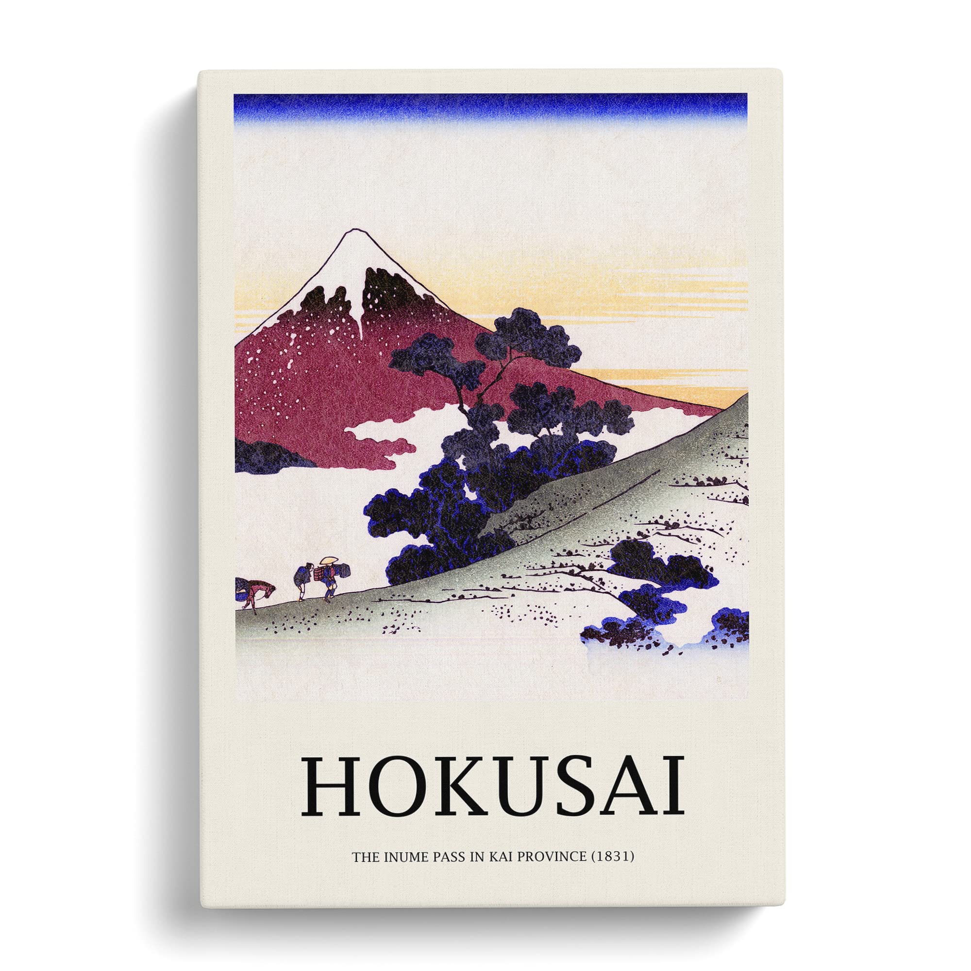 Inume Pass In The Kai Province By Katsushika Hokusai Canvas Print, Mixed, 25L x 50W cm - Image 2