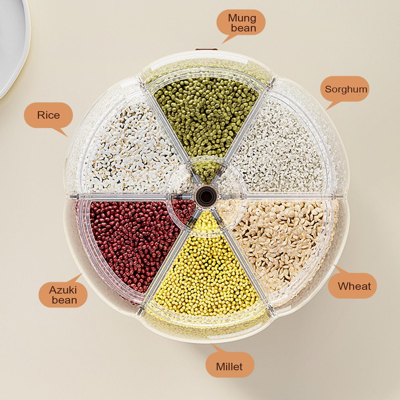 Distributore Di Cereali Per Dispensa,Dispenser Di Grani Da Cucina