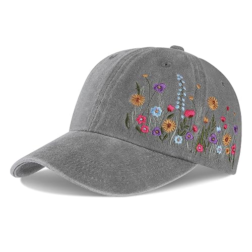 Biggun Embroidered Baseball Cap for Girls Women Men - Adjustable Soft Breathable Hats for Fall Gifts