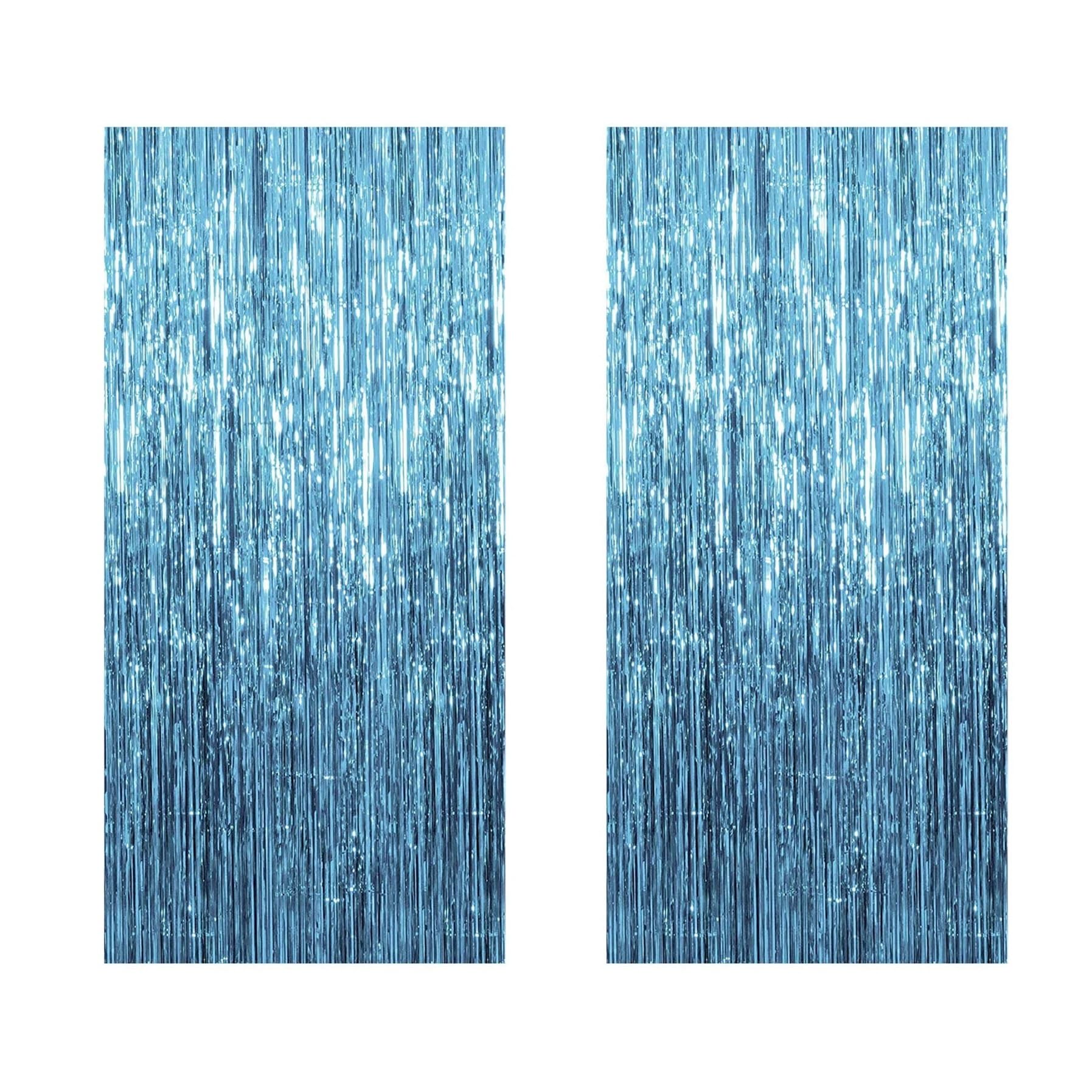 11 Confezioni Sfondo Decorazioni for Feste Tenda orpello for Foil Fringe di Compleanno Photo Booth Streamer Forniture for per Casa(Blue)