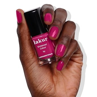 LONDONTOWN Lakur Nail Polish Purple & Pink Shades, Dolly Mix, 0.4 Fl Oz, Long-Lasting, Streak-Free, Chip-Resistant | 21+ Free Non-Toxic Vegan Nail Color, Strengthens & Hydrates Nails