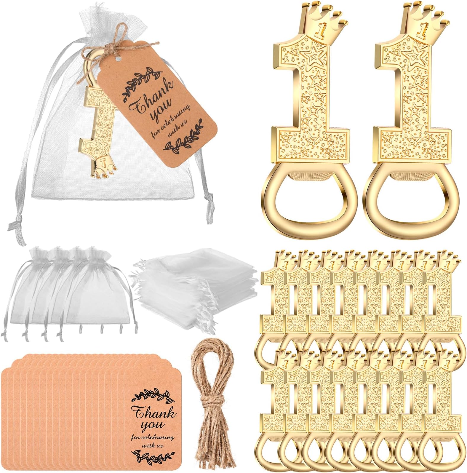 Maxcheck 50 Sets First Birthday Party Favors Includes