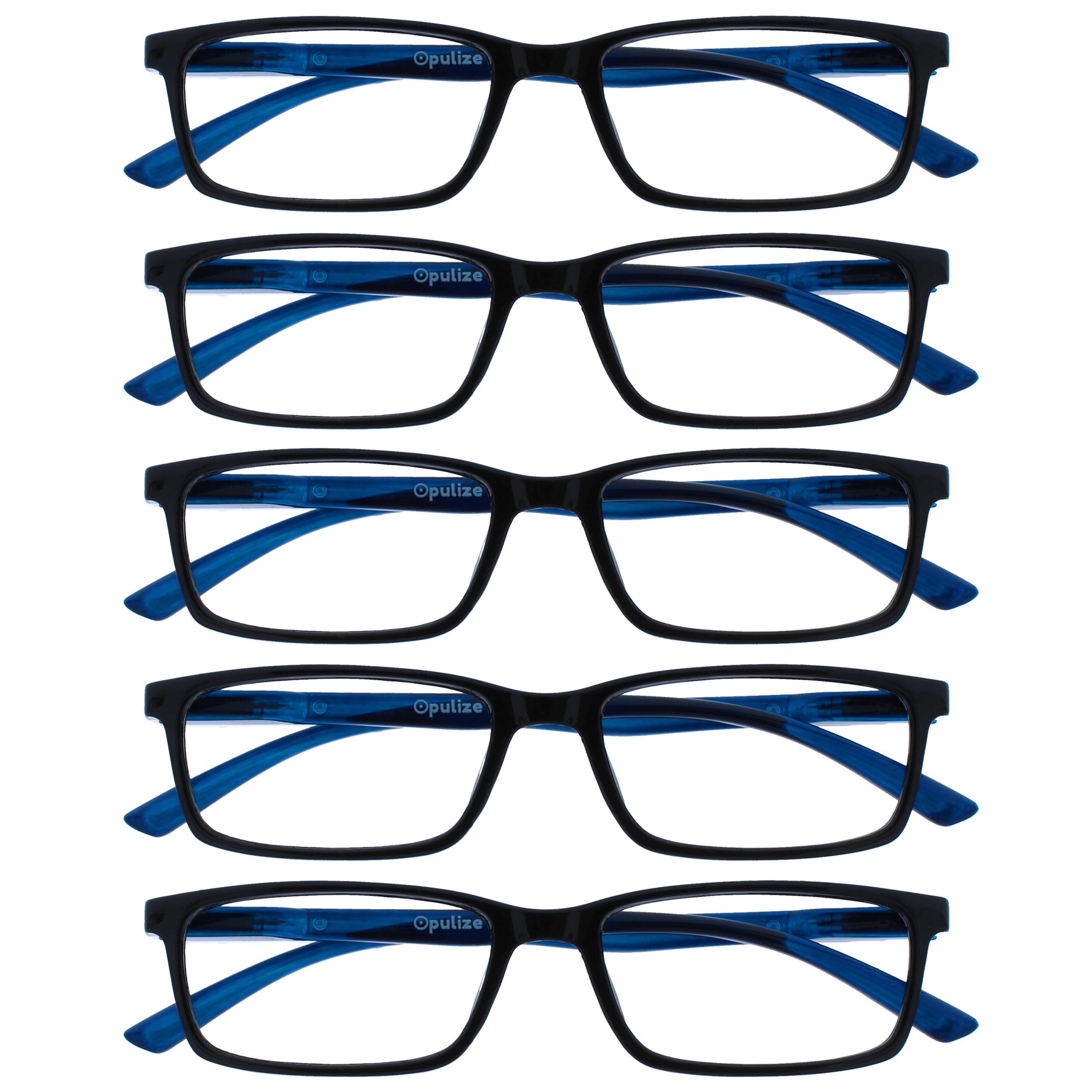OPULIZE See Gafas Lectura Filtro Luz Azul x3 Estrecha Bisagras de Resorte Mejoran Sueño Reducen Dolor de Cabeza Ordenador Videojuegos Antirreflejante Azul Morado Turquesa Hombre Mujer BBB9-35Q +2.00 — view 28