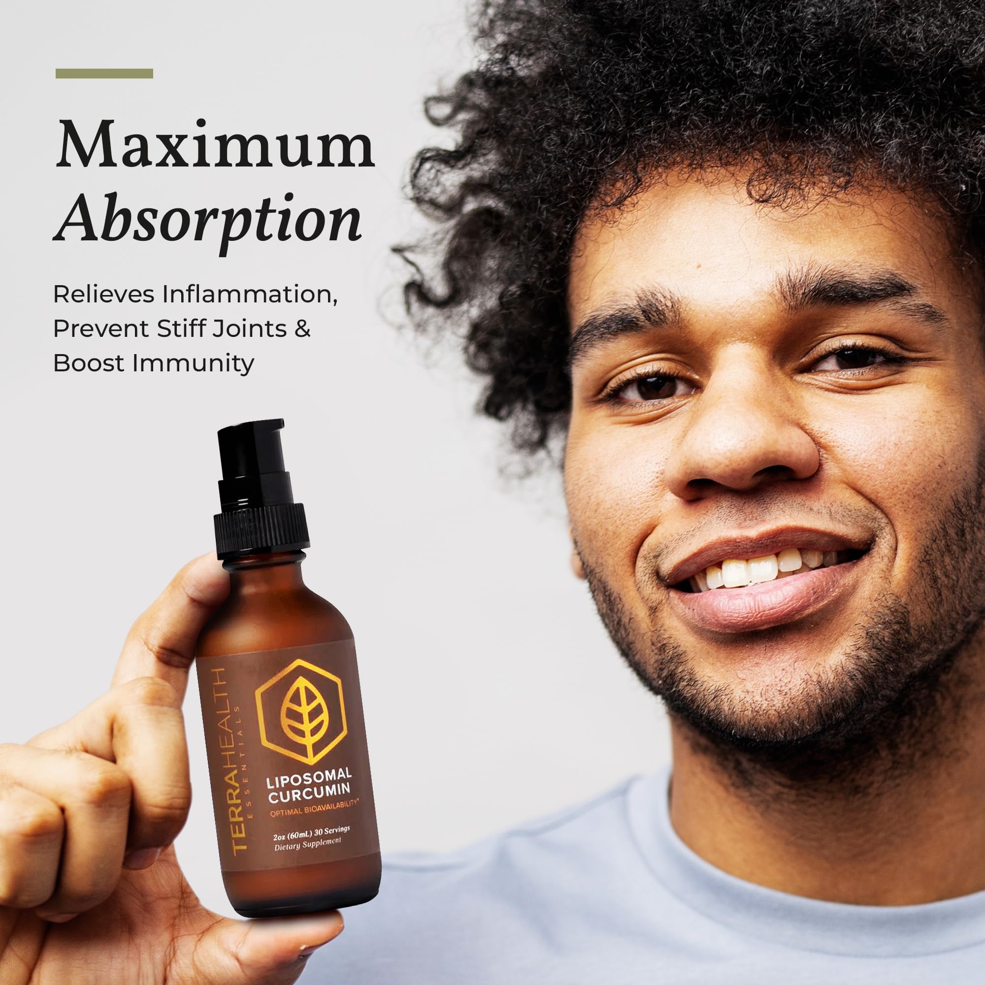 Terra Health Essentials Liposomal Curcumin Liquid Supplement, 2 fl oz — Amazon image 5