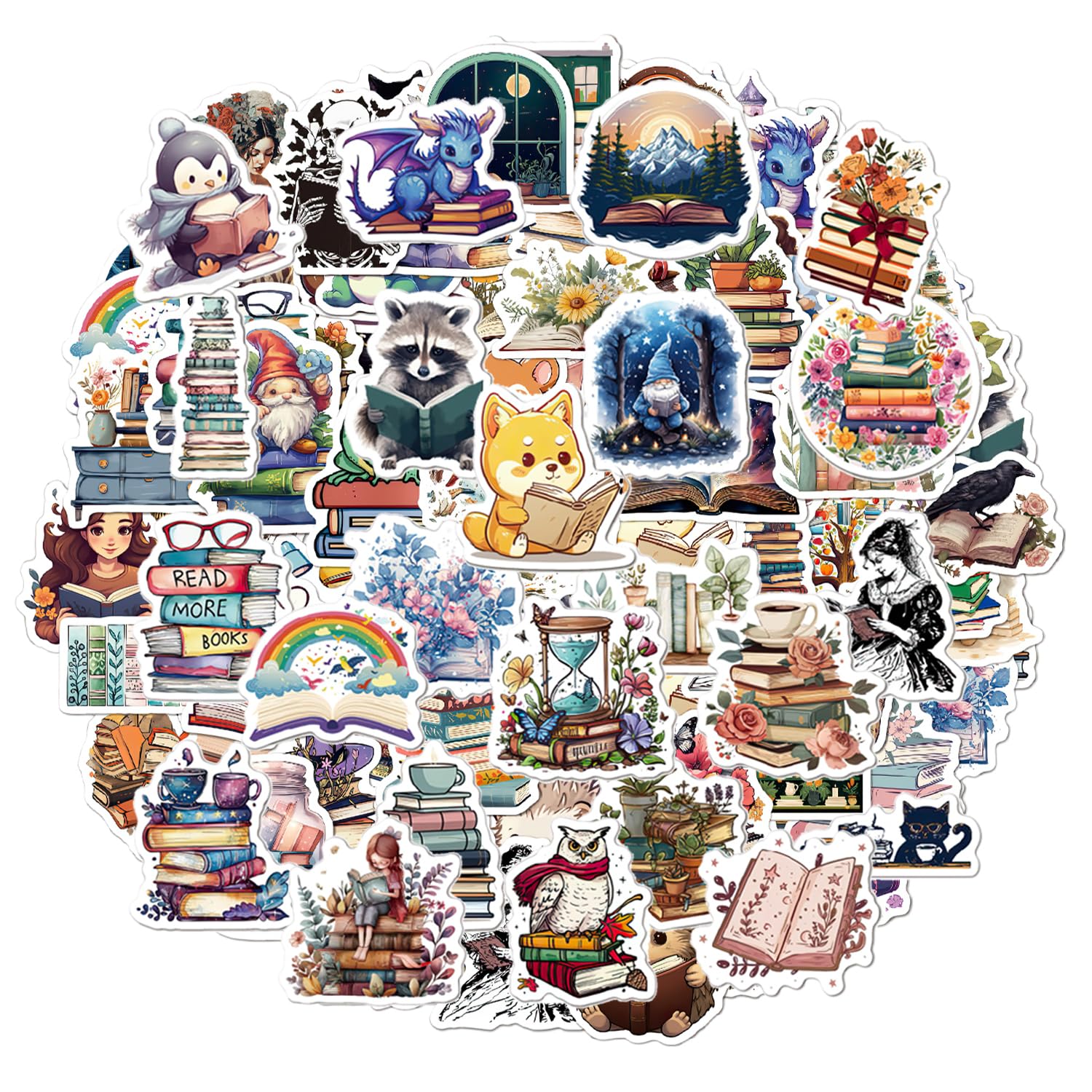 100 Pcs Book Stickers