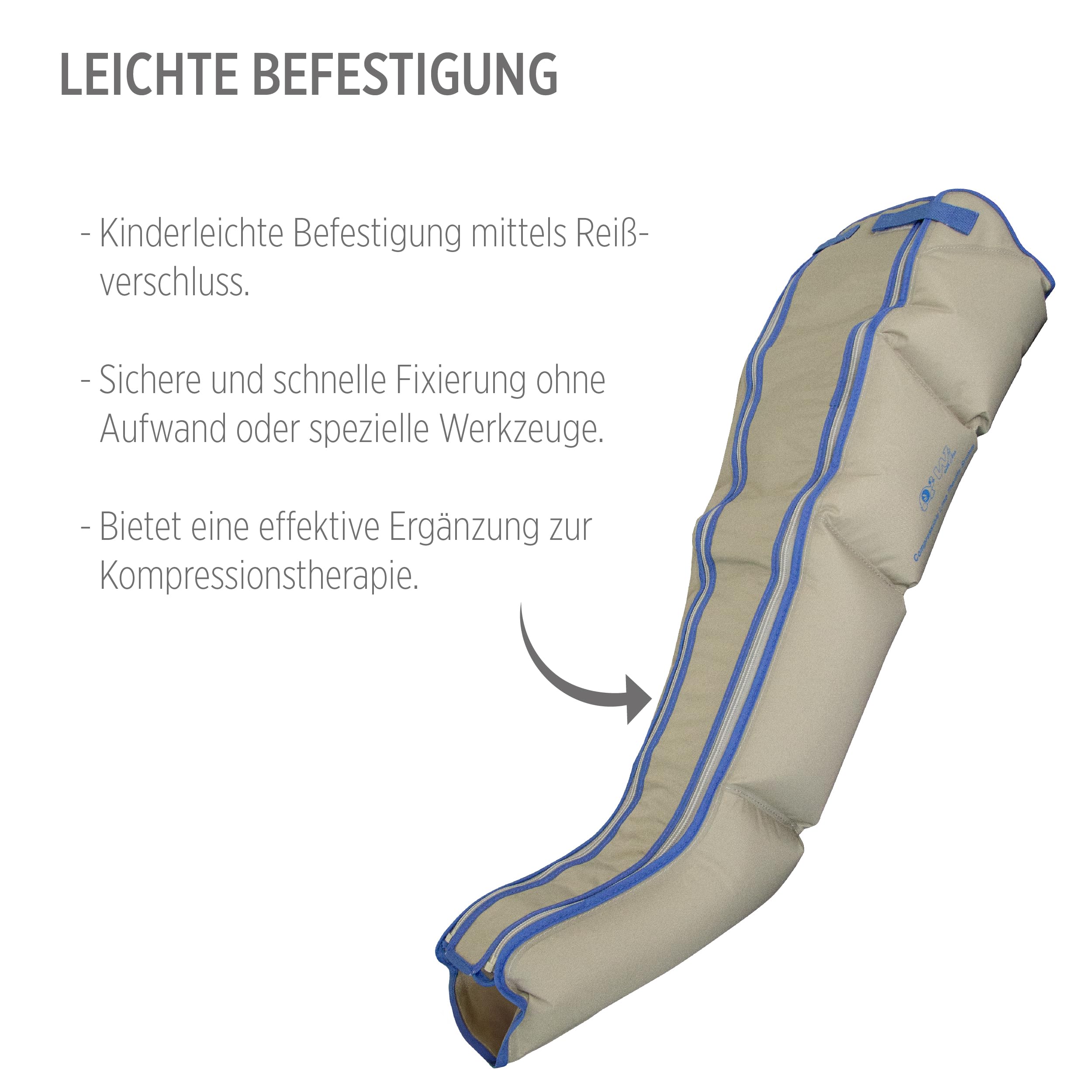 I-press4 Lymphdrainagegerät Beinerweiterung passend für Größe L für I-press4 und I-press4 premium