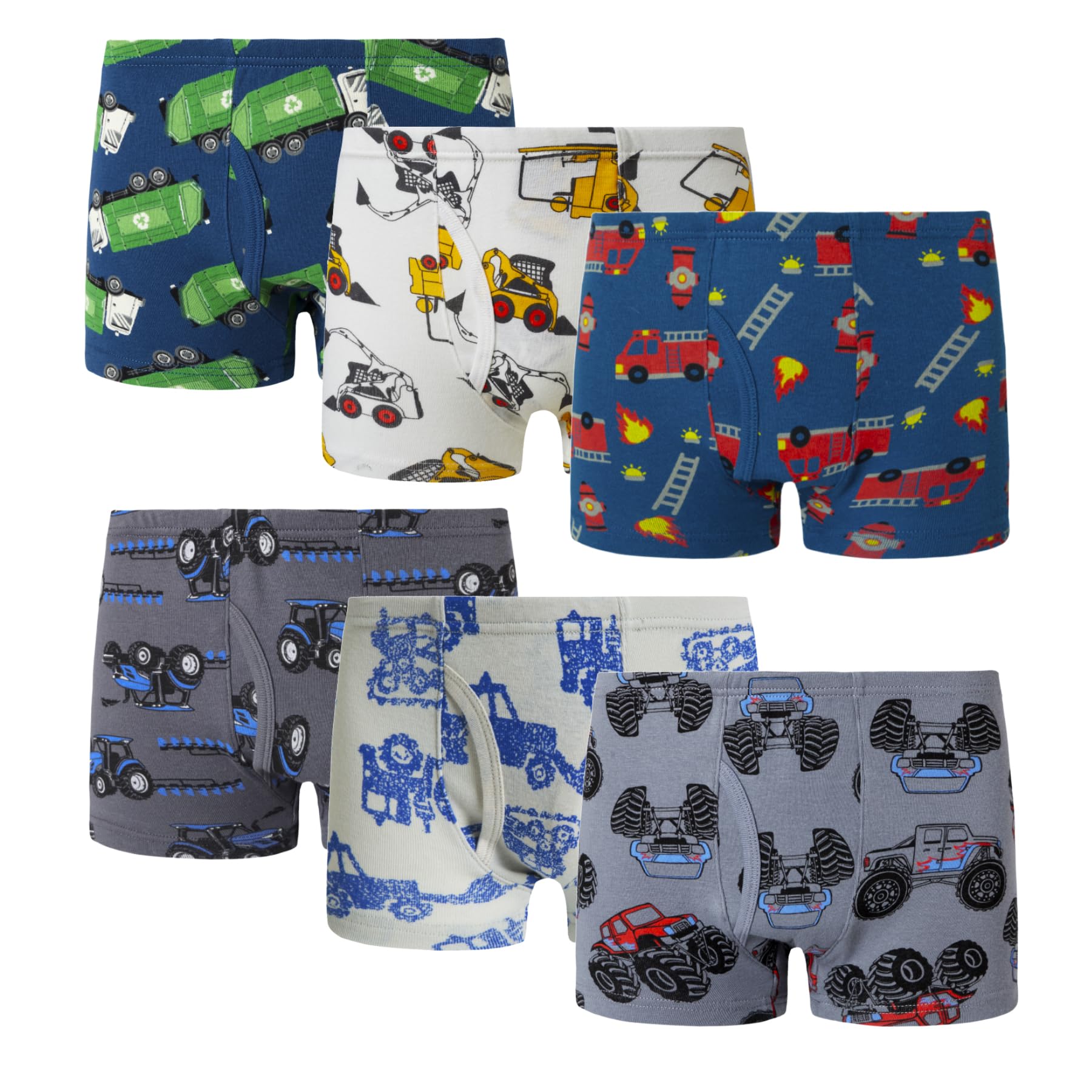 Family Feeling Little Boys Cotton Boxer Brief Soft Underwear