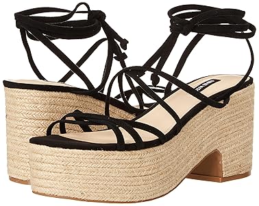 Amazon.com | Nine West Women's Riplee Heeled Sandal, Black
