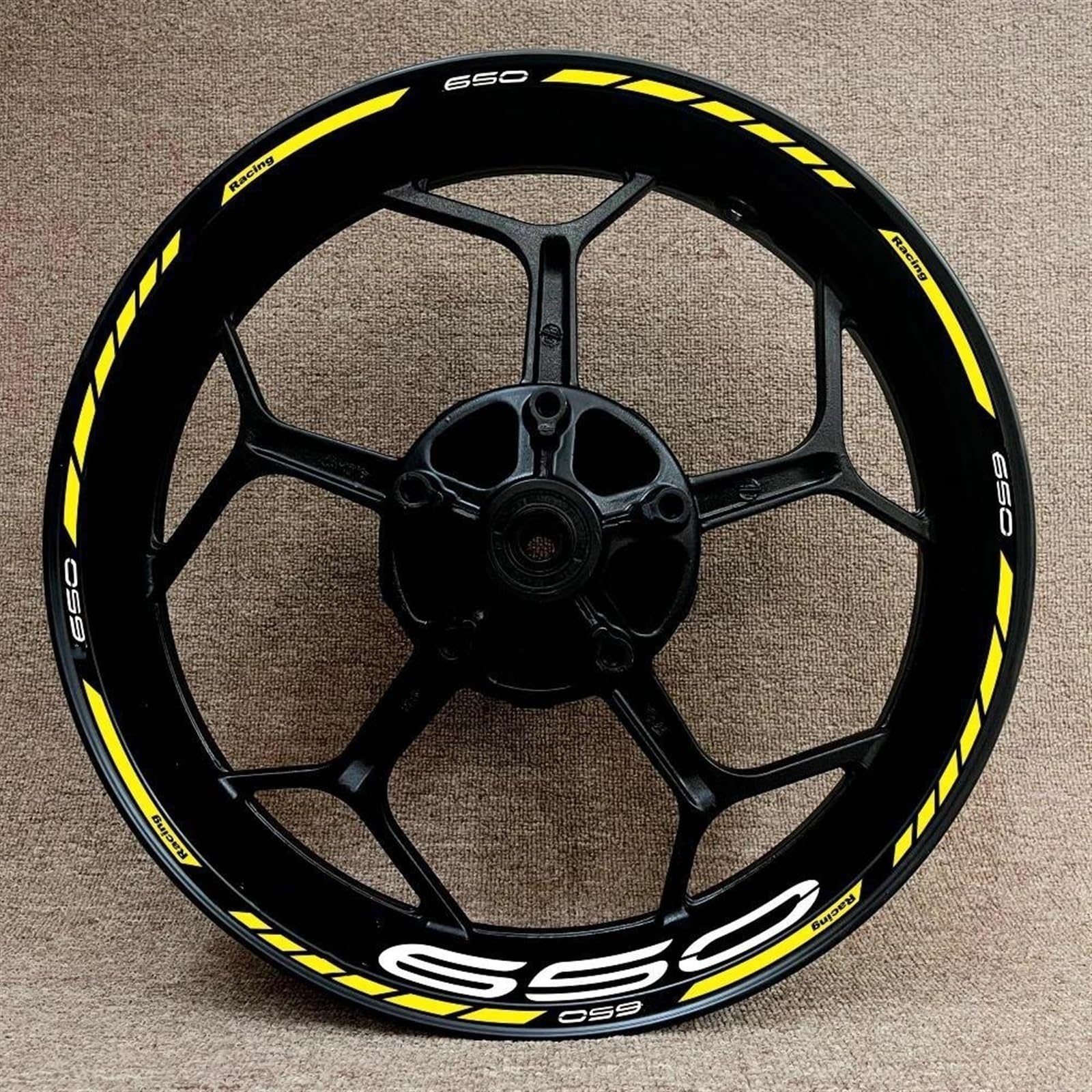 Stickers Motorcycle Accessories Wheel Stickers Reflective Decals Rims for Kawasaki Z650 Z 650 Z-650(Style 3)