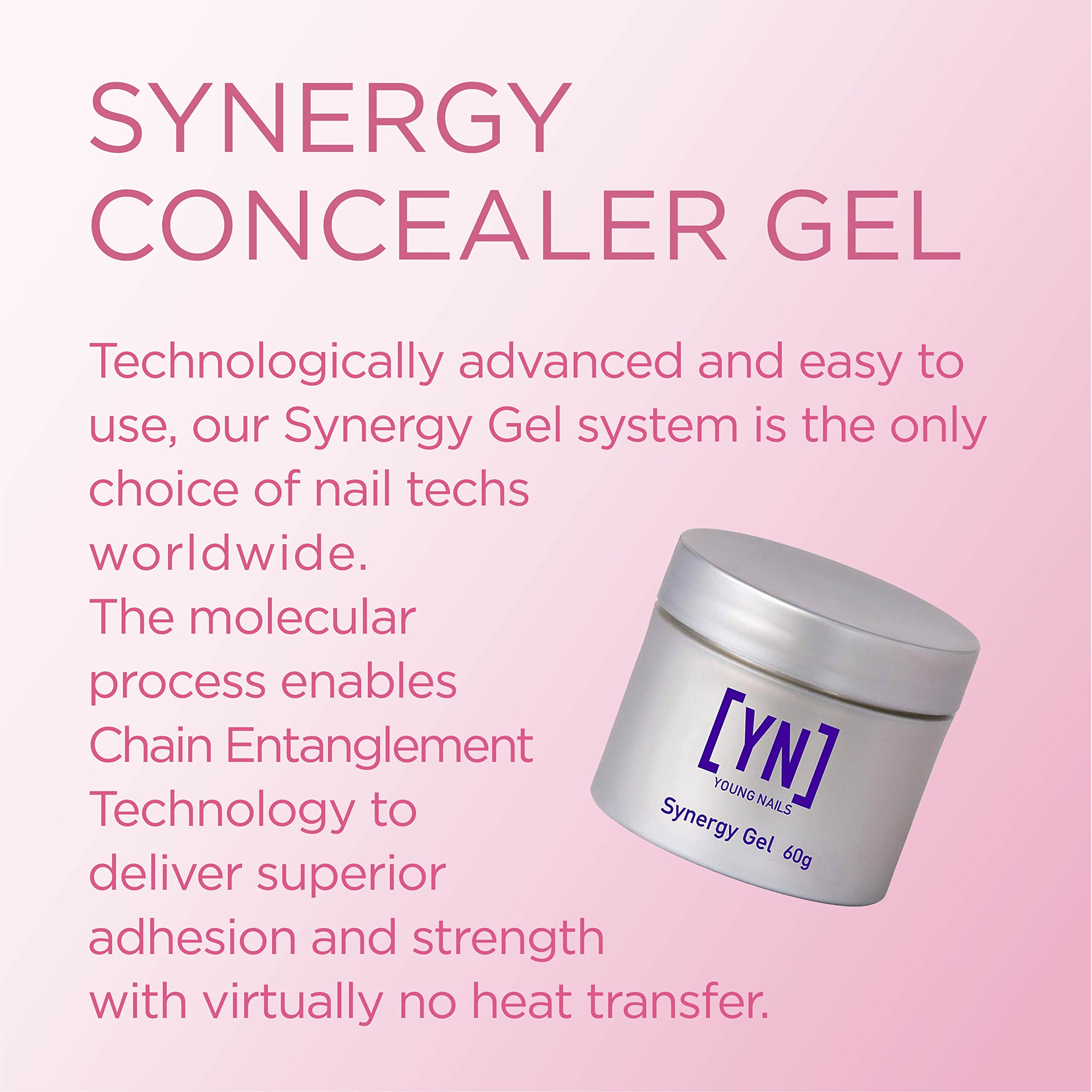 Young Nails Synergy Gel - Pink Building Gel -2