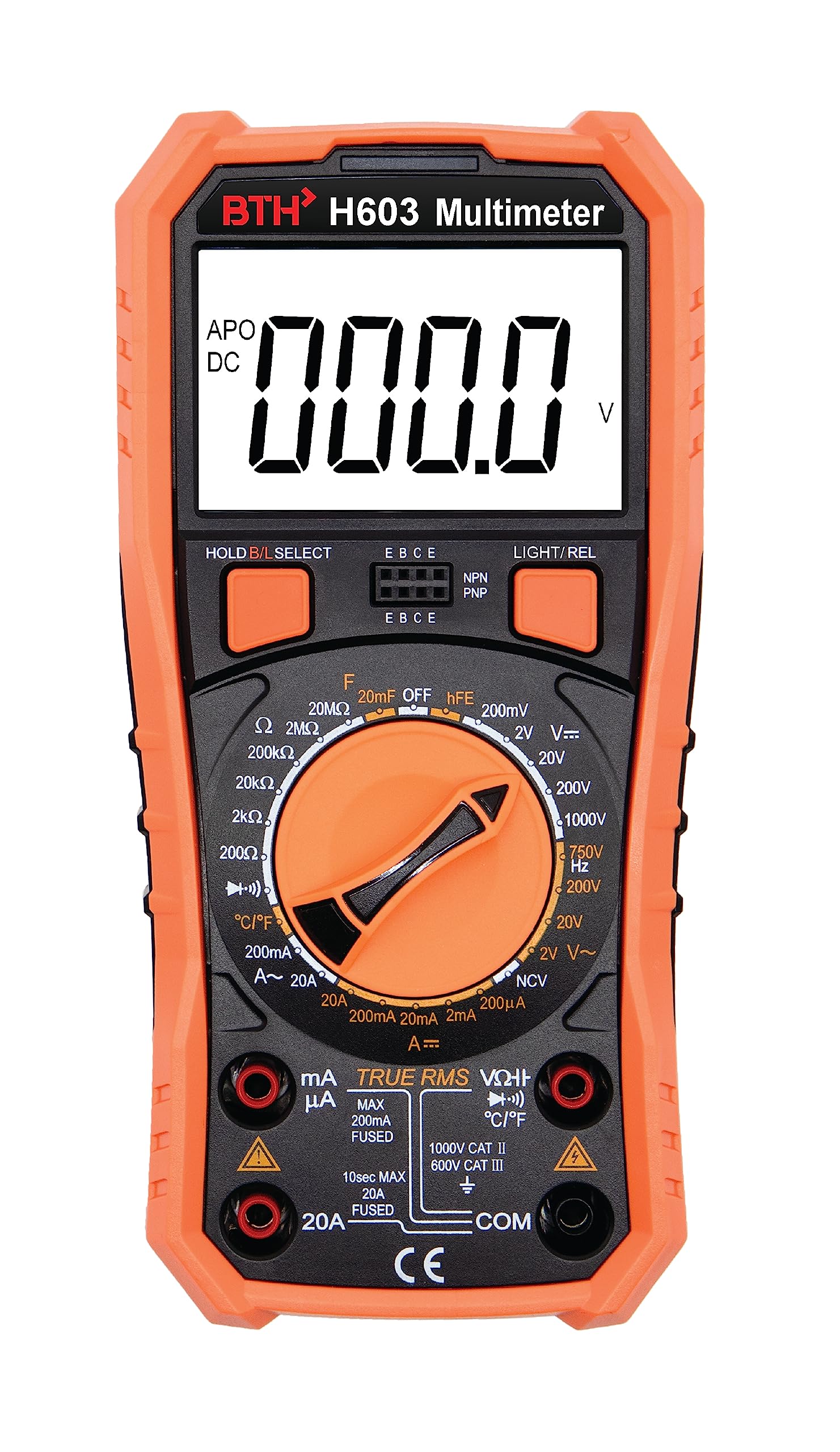 BTH H603 True RMS Digital Multimeter with Non contact voltage, Temperature, capacitance and Triode (B0C9MDPRK7) Amazon Price History, Amazon Price Tracker