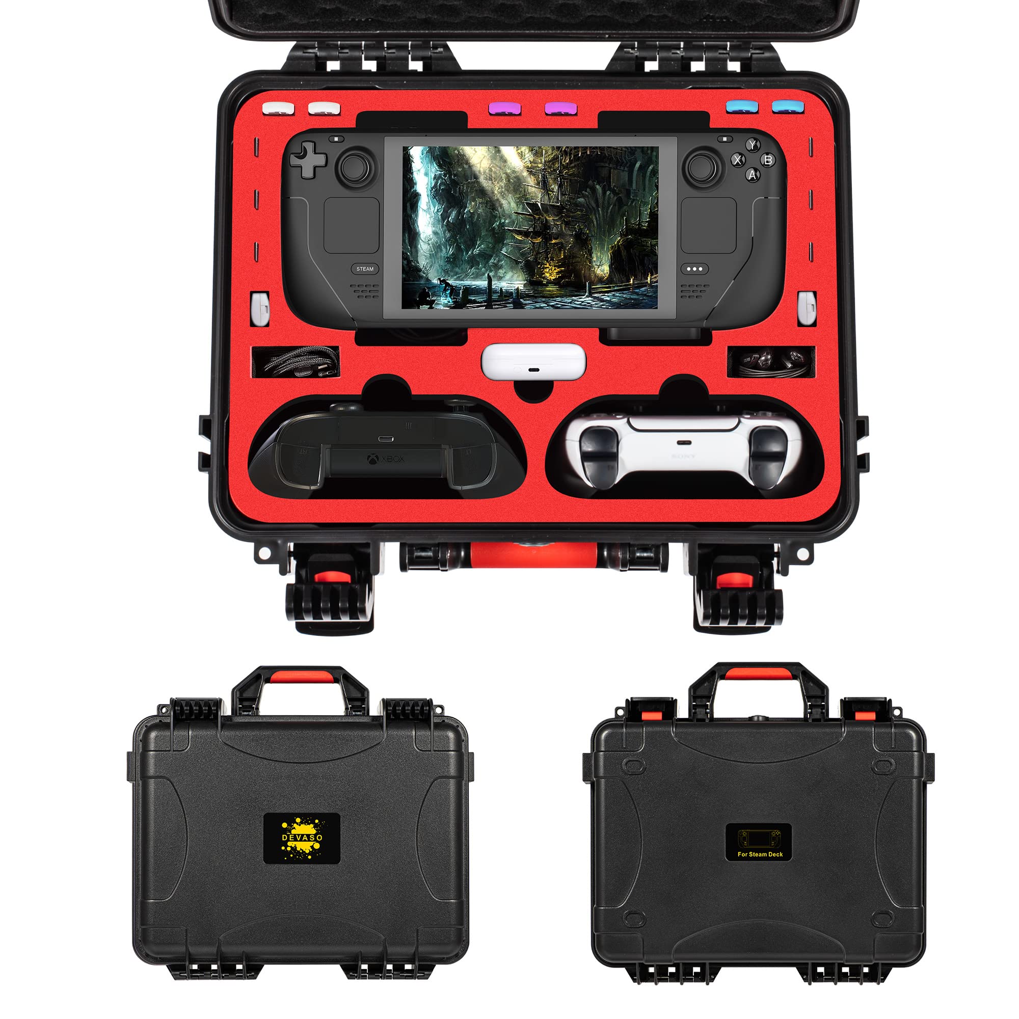 DEVASO Carrying Case for Steam Deck/ASUS ROG Ally, Upgraded Large