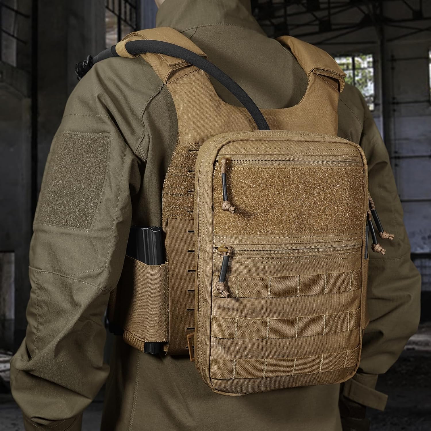 PETAC GEAR Tactical Molle Hydration Pack for 1.5L - Lightweight Water Reservoir Bag for Molle Vest Backpack, for Hiking, Hunting - Image 8