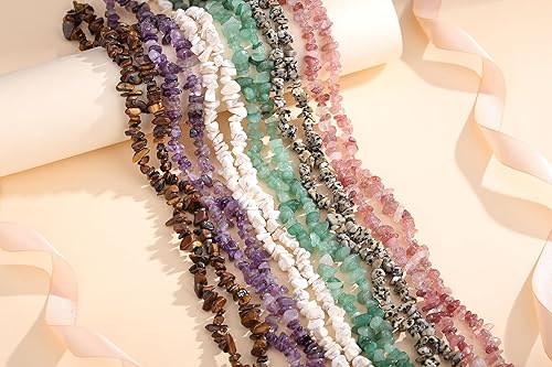 Miniatura 3 de 400 cuentas de piedra natural con virutas naturales, aventurina verde, cristales de 0.197-0.315 in, piedras preciosas irregulares, piedras sueltas,