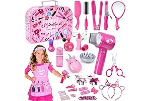 Ultimate Salon Kit for Budding Stylists: Lorfancy 49-Piece Hair Salon Girls Toys