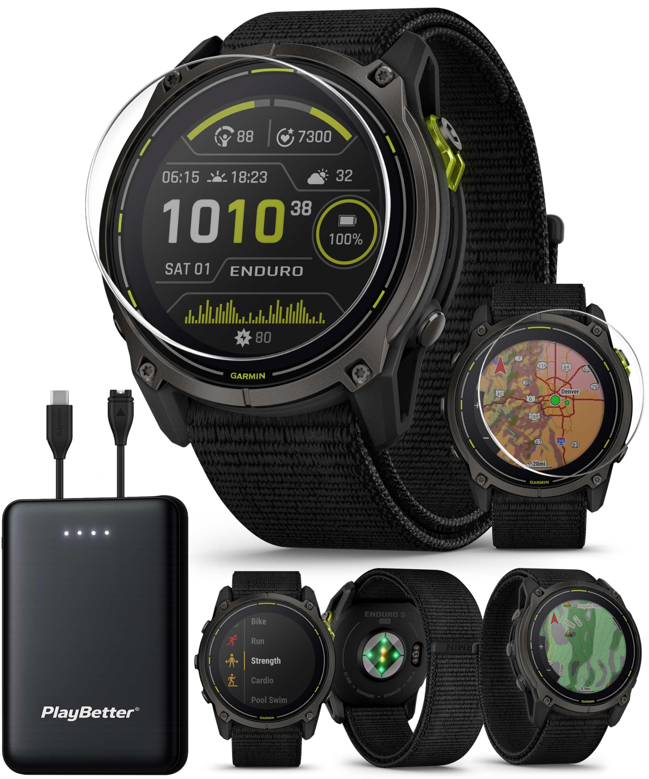 Amazon.com: Garmin Enduro 3 Solar Ultraperformance GPS Smartwatch