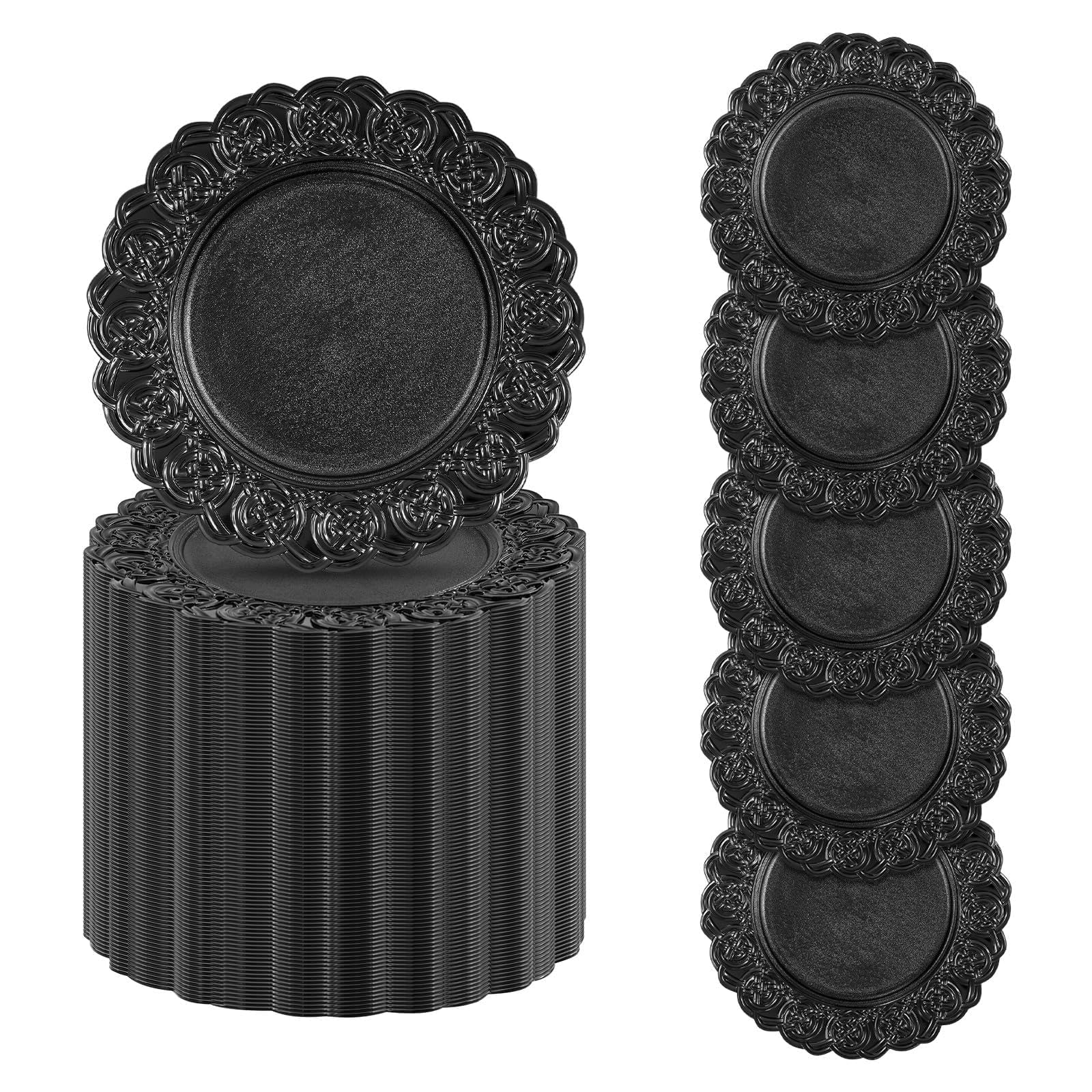 Zivisamt 100 Pcs Antique Charger Plates 13