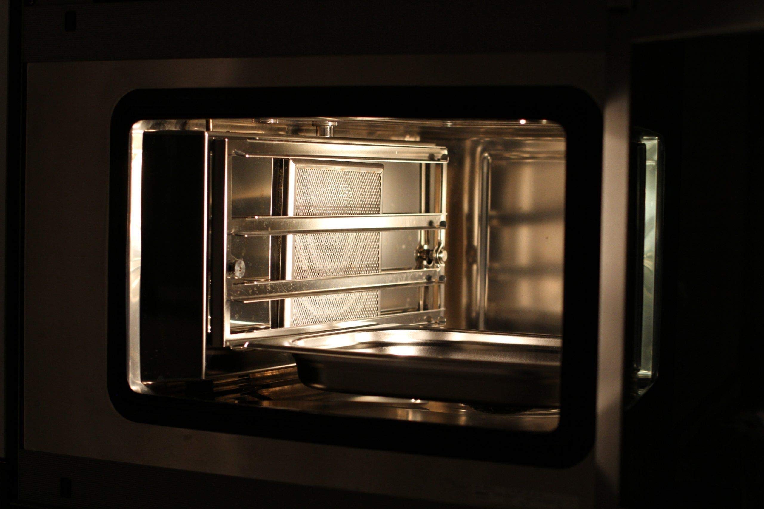 GN Behälter SET :: GN 1/2 40mm, 1x gelocht, 1x ungelocht :: geeignet für Gaggenau/Miele/Siemens/AEG/Elektrolux Dampfgarer (Temperaturbeständig, Edelstahl, Spülmaschinentauglich)