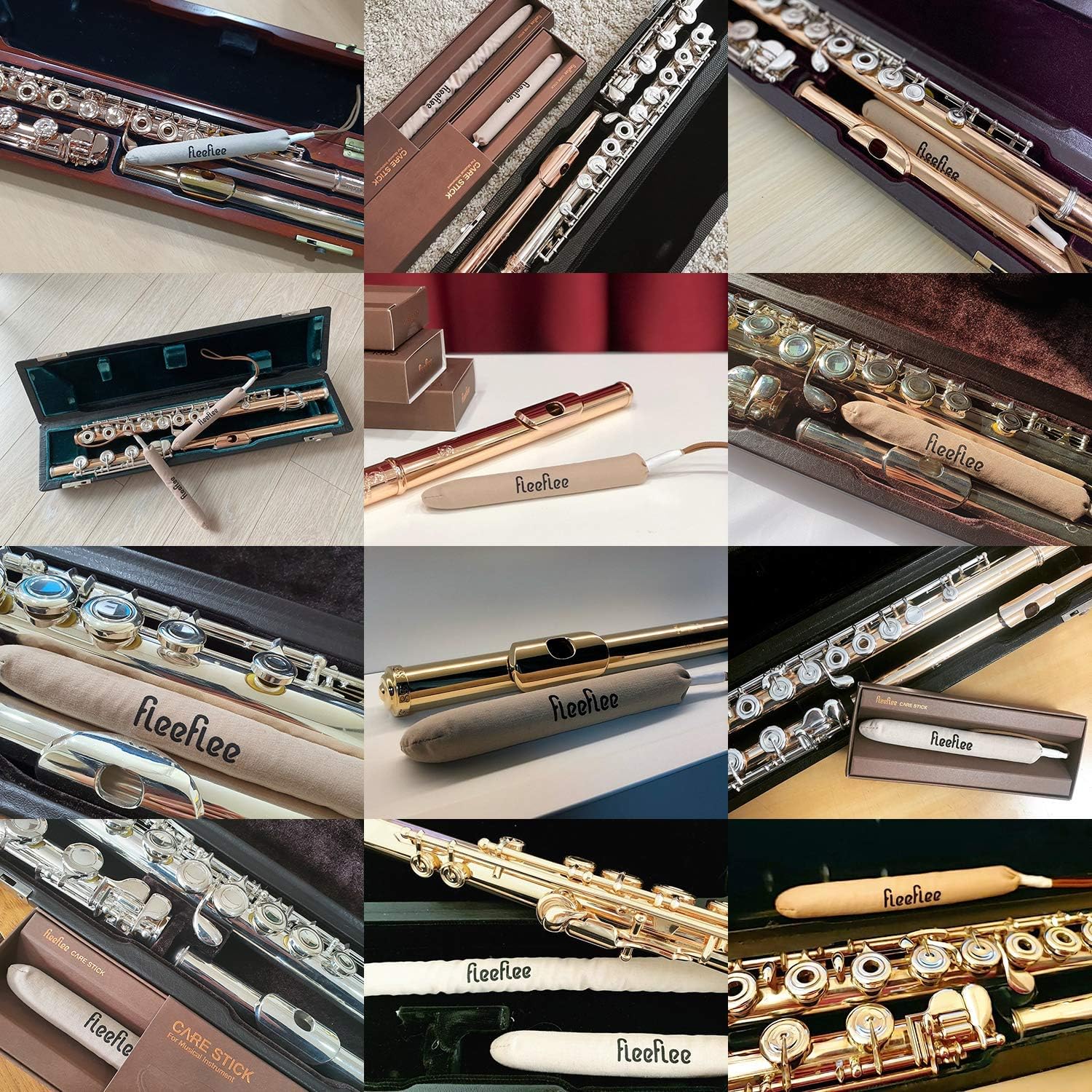 【FleeFlee】 CARE STICK for Musical Instrument Storage(Handmade, 5.9inch) Remove the Smell, Absorb Moisture, Dehumidification, Increase Pad Life,Flute Cleaning kit, Cleaner Rod : Musical Instruments