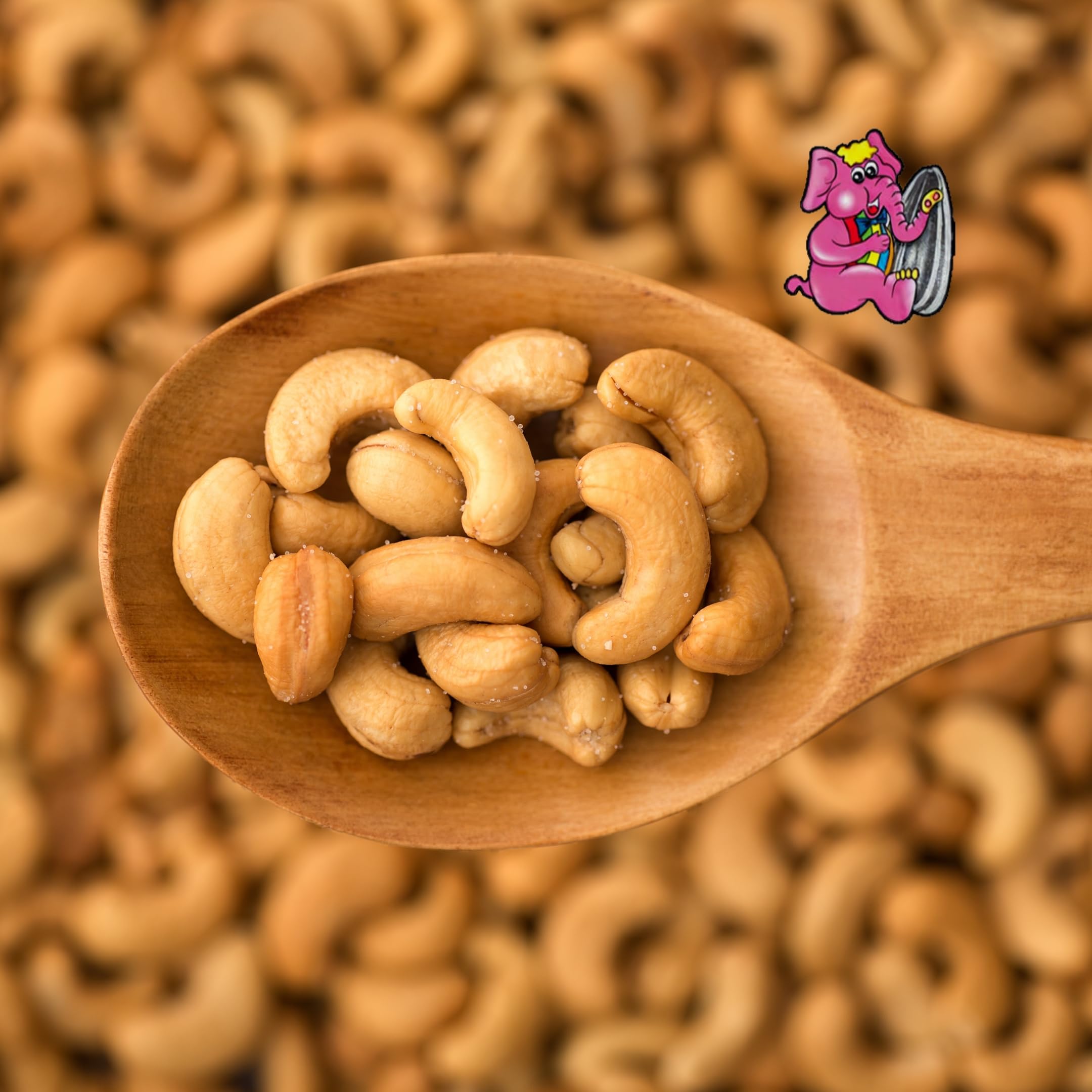 Anacardos Naturales Toque de Sal · El Elefante Rosa Premium · Bolsa 1Kg · Snack Saludable y Energía