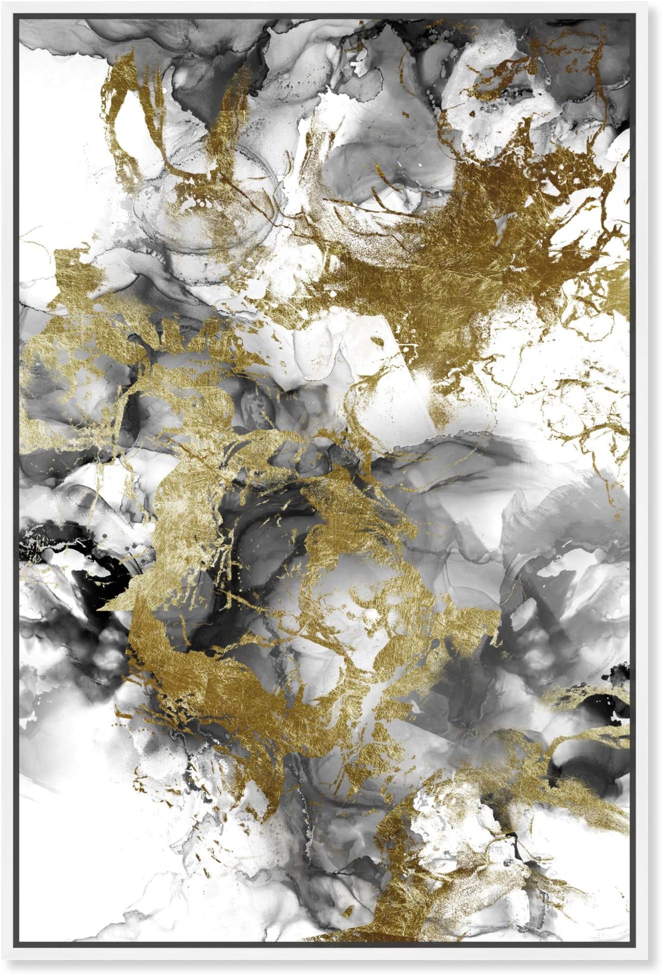 The Oliver Gal Artist Co.Modern 45 in x 30 in, Odessa, Large Canvas Wall Art, Living Room, Gold