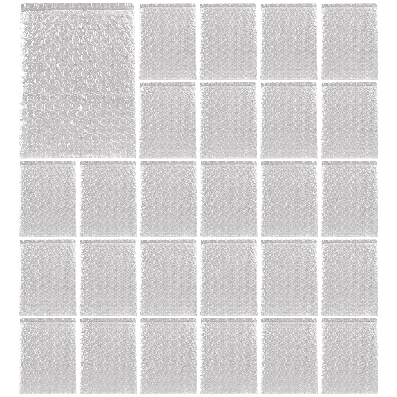 100 Stk. Luftpolsterbeutel, 7,9 x 9,8 Zoll / 20 x 25 cm, doppellagige Luftpolster Hüllen, transparente Schutzbeutel, dickere stoßdämpfende Beutel für Versand, Umzug
