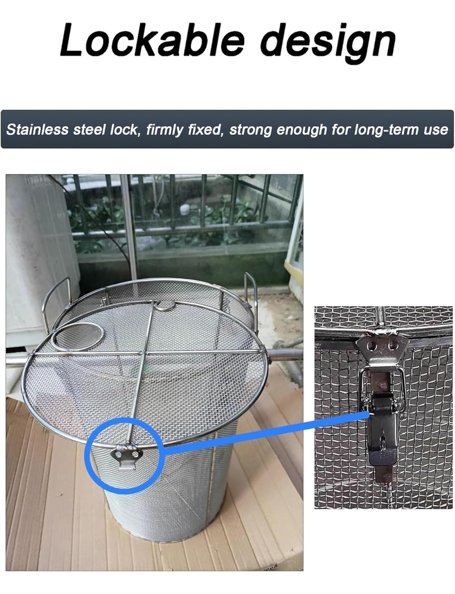 Cubierta de filtro de bomba resistente, protector universal de malla de acero inoxidable para bombas de aguas residuales, sumideros y estanques, pantalla de protección antiobstrucción para uso en