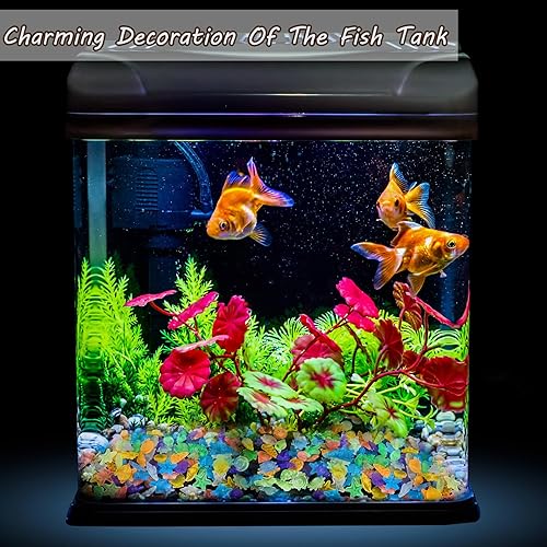 Miniatura 2 de Kaiyuan Dynasty 300 piedras que brillan en la oscuridad, para acuario, piedras brillantes para pecera, piedras brillantes para jardín de hadas,