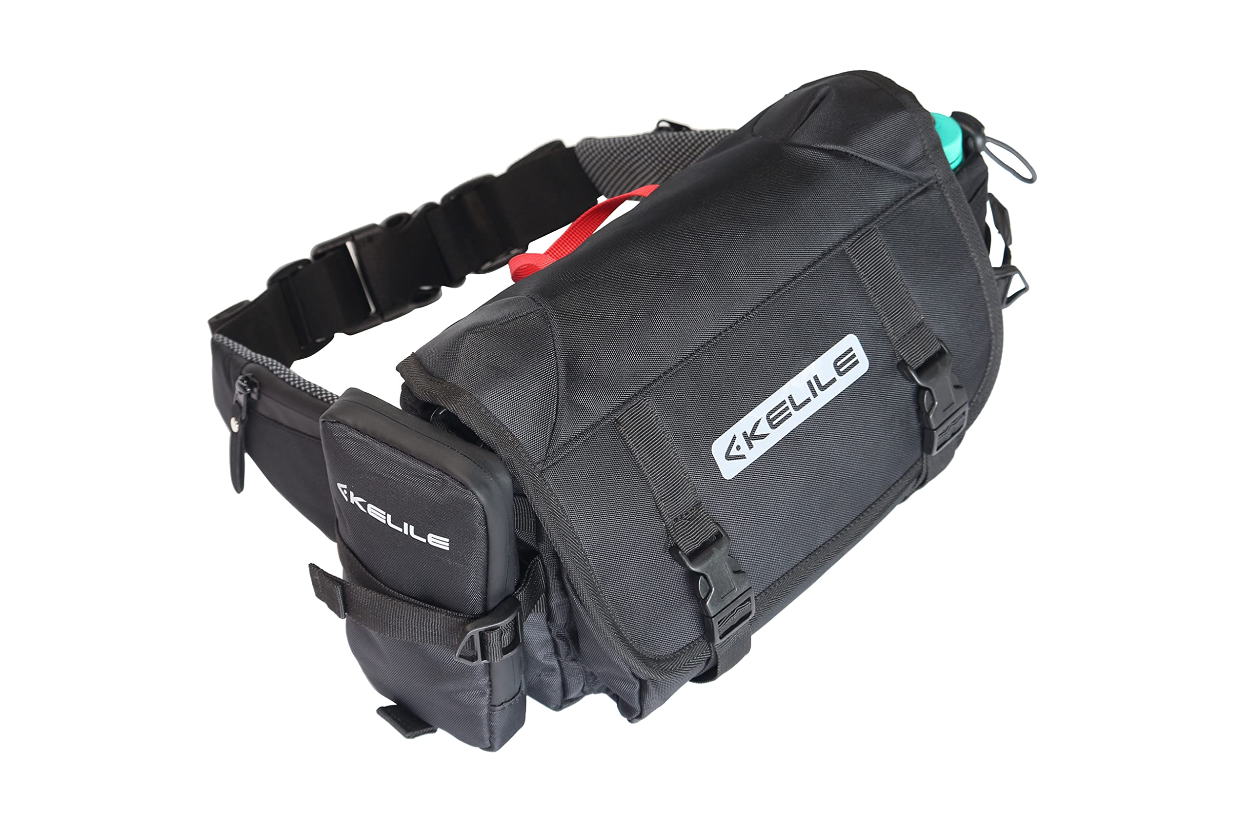 Waterproof Waist Bag for Motorcycle Riding, Trekking and Travelling Waist Pack Fanny Pack (Black Colour)-image-18