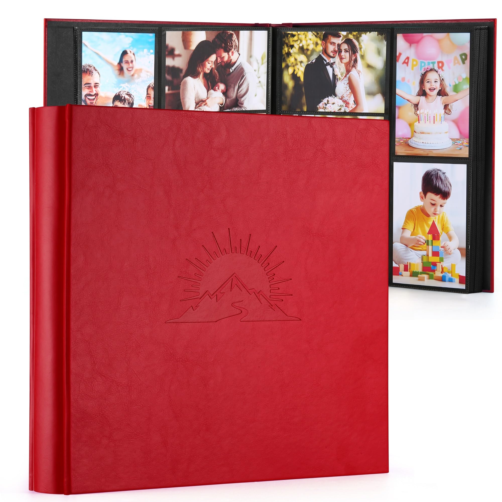DazSpirit Photo Album 6x4 600 Pockets, Leather Cover with Elegant Embossed Pattern