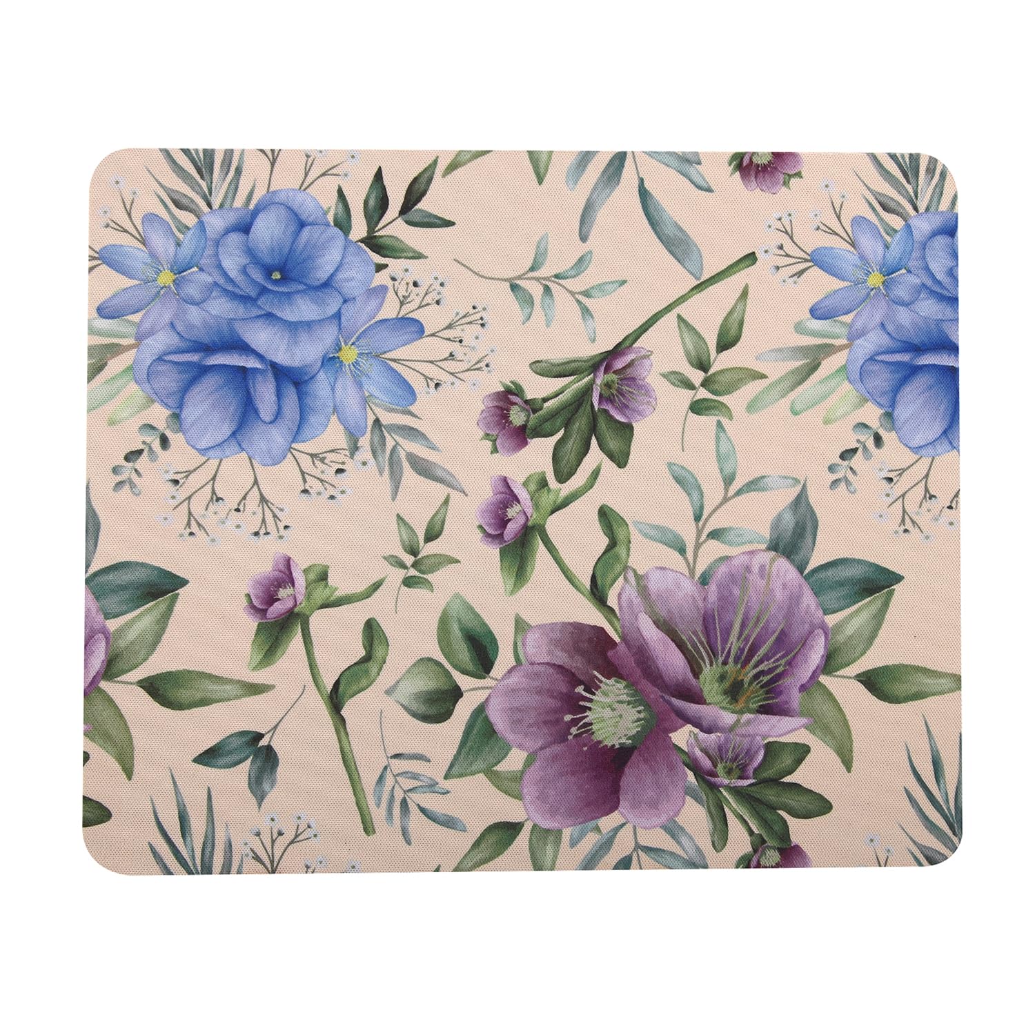 Penta Decoratives Mouse Pad - Stunning Floral Design with Red Border | Gaming Mouse Pad with Non-Slip Rubber Base and Waterproof Surface (MULTICOLORPD1)-image-14