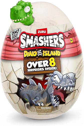 Miniatura 24 de Smashers Dino Island - Calavera gigante de ZURU – Incluye más de 30 sorpresas, juguetes para niños llenos de mini juguetes de dinosaurio, slime