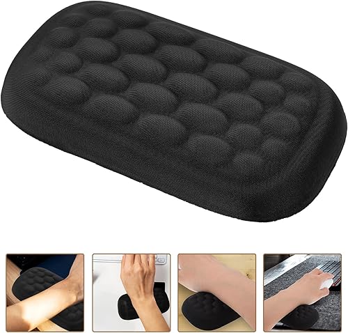 Miniatura 8 de Alipis Memory Foam Wrist Rest for Keyboard and Mouse Pad Ergonomic Wrist Support Cushion for Office and Gaming Black Single-Hand for Computer