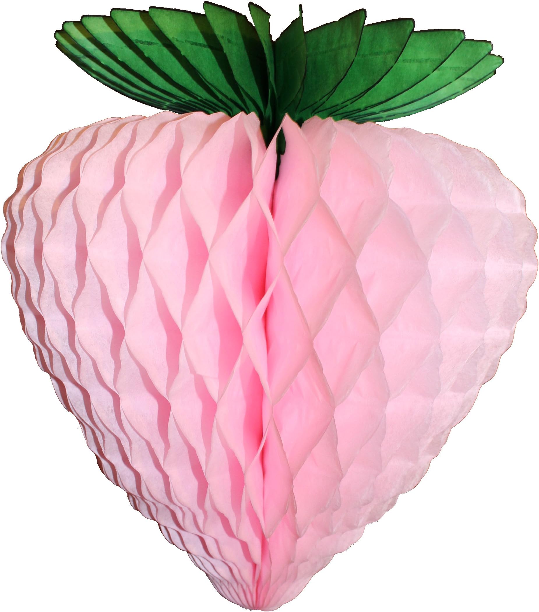 3-Pack 10 Inch Paper Strawberry Decoration, Pink