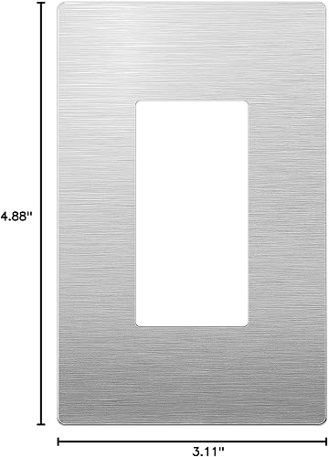 Miniatura 10 de LIDER Placa decorativa de pared de metal, resistente a la temperatura y a los impactos, acero inoxidable 430, cubierta sin tornillos, decoración