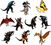 Set of 10 pcs Action Figures King of The Monsters Dragon - Highly Detailed and Articulated Collectible Toys