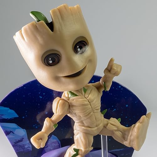 Miniatura 2 de The Loyal Subjects Marvel Superama Groot con diorama escénico y base