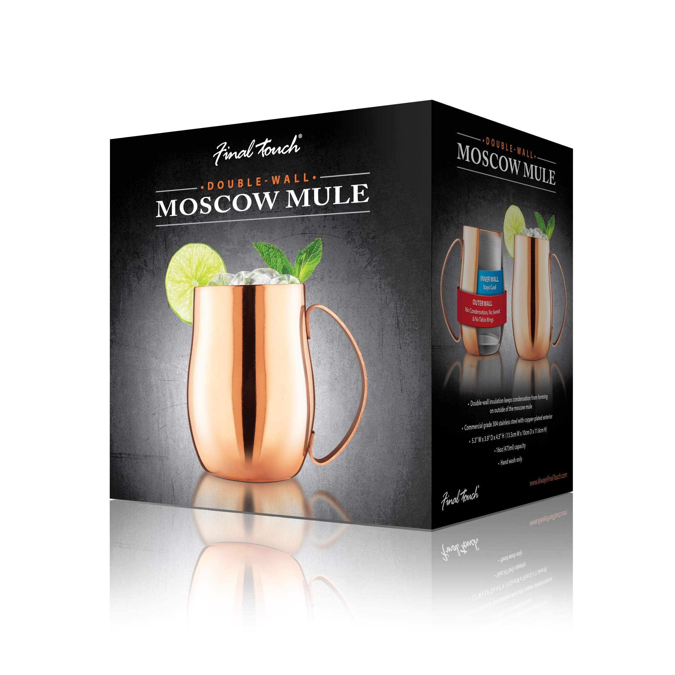CUPSULOID - mowl ② Amazon.com: Final Touch Double-Wall Mule Mug – Copper-Plated Mug