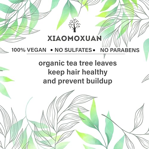 Miniatura 7 de Xiaomoxuan Tea Tree - Juego de champú y acondicionador hidratante - Cuidado nutritivo para el cabello rizado - Sin sulfato, sin parabenos y vegano,