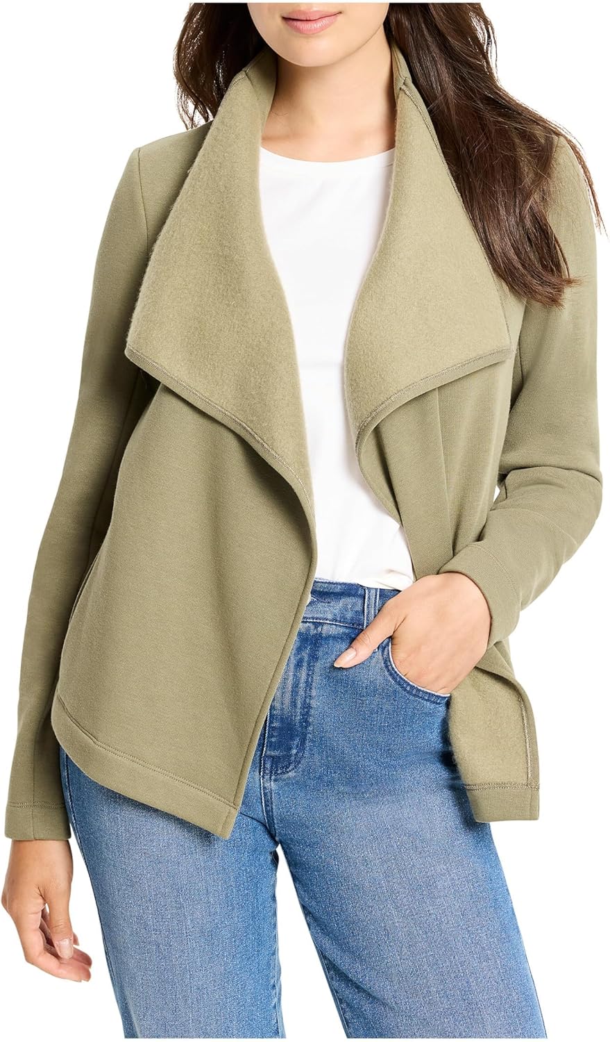 NIC+ZOE womens Lounge Around Moto Jacket