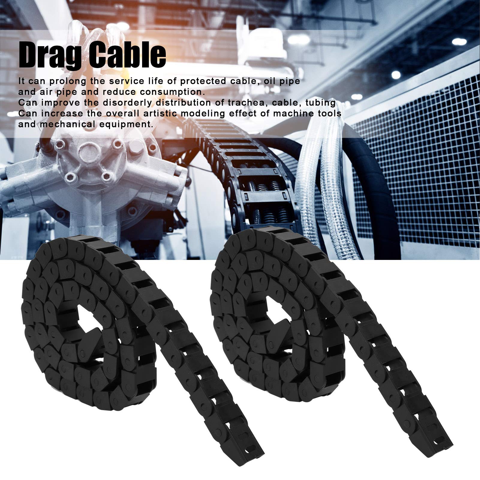 Catena Portacavi In Nylon 10x15mm - Lunghezza 1 Metro | Per Macchine CNC E Robot | Resistente All'Usura E Alte Temperature - Foto 10