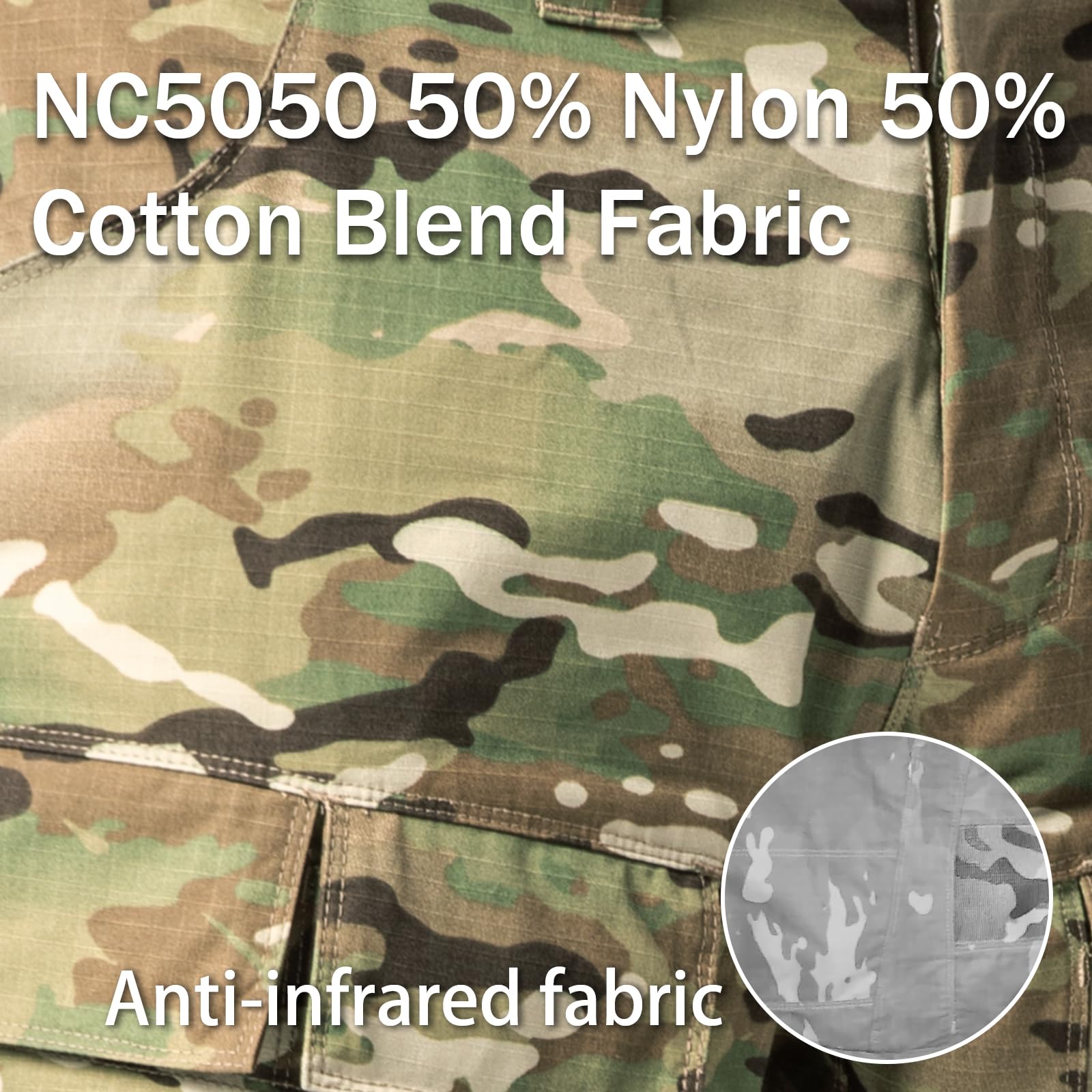 VOTAGOO Pantalones cargo tácticos para hombre, muchos bolsillos, antidesgarros, pantalones de senderismo para exteriores, pantalones tácticos, pantalones de entrenamiento de combate