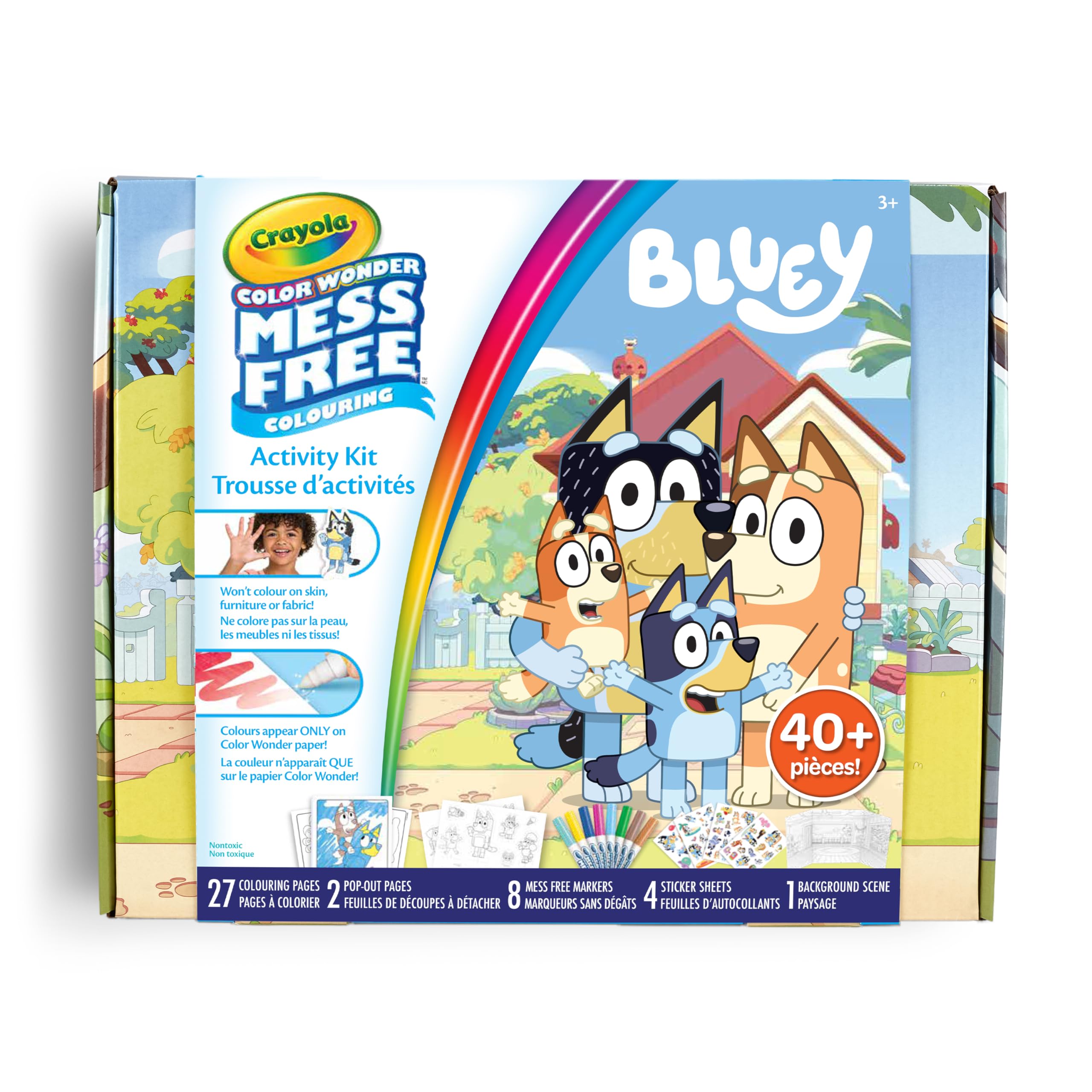 Crayola Color Wonder, Activity Set 40+ Pezzi, Bluey, Pennarelli Senza