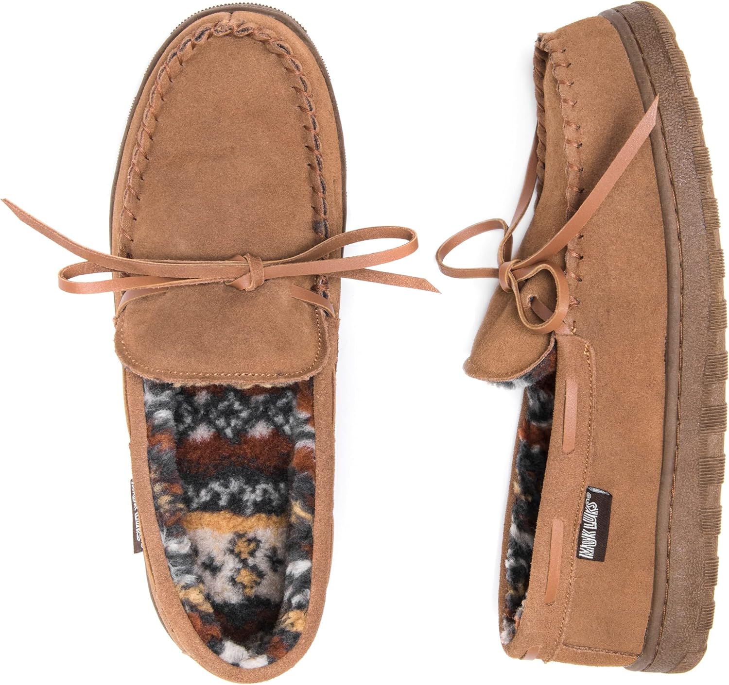 MUK LUKS Men's Paul Slipper, Multi Colors - Image 3