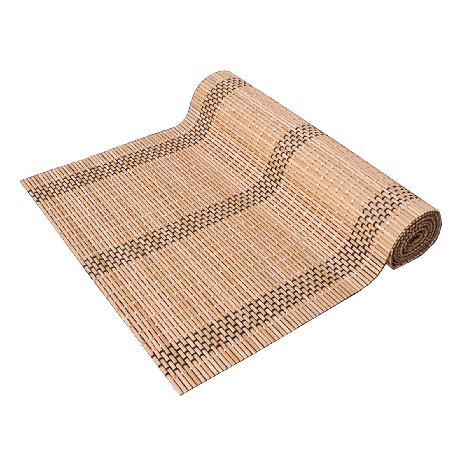 Handgewebt Tischsets, Traditioneller Bambus Tischläufer Hitzebeständig Weihnachten Bauernhaus Party Esszimmer Wohnkultur Tischdecke,1,30 X 210cm(12"×83")