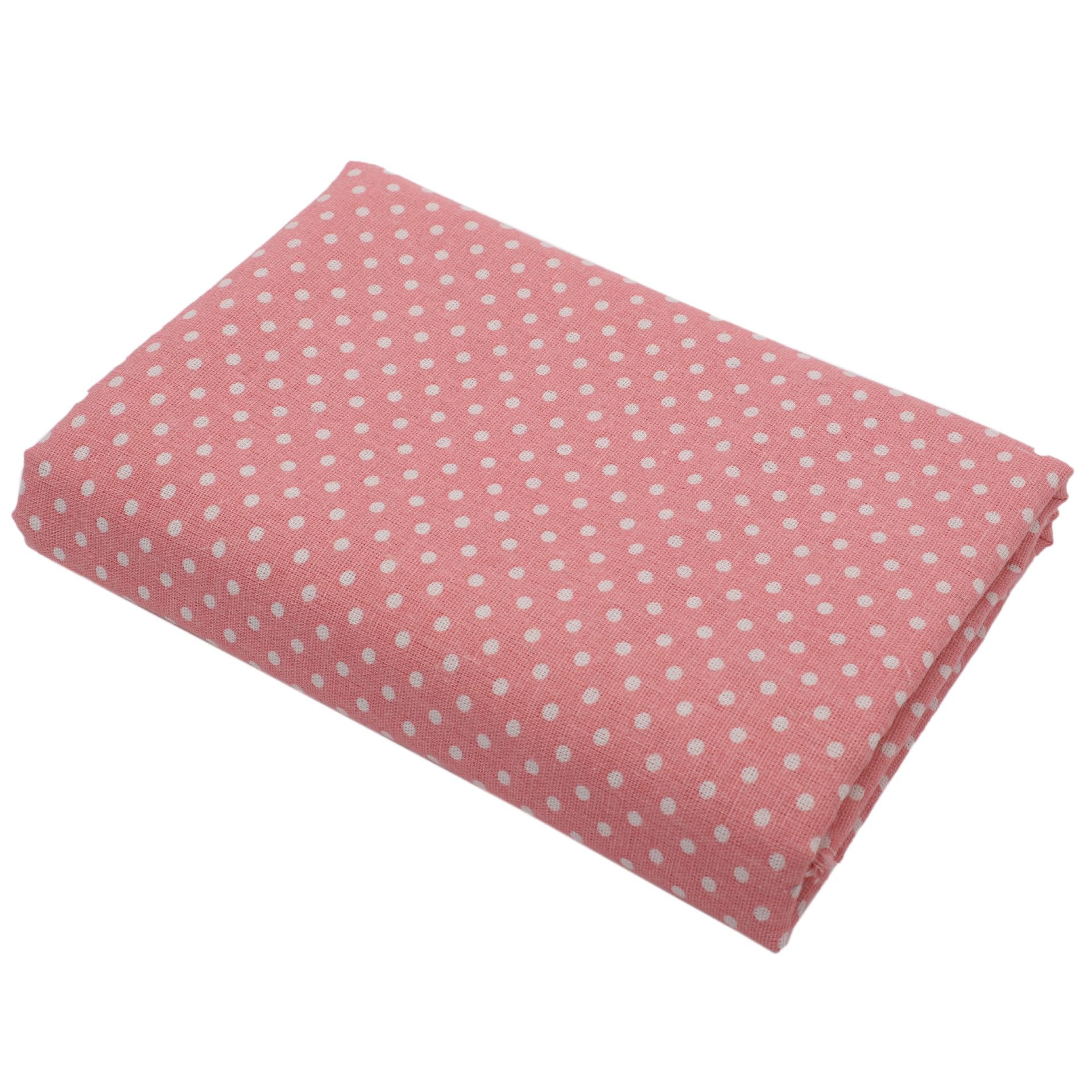 Tela de lino y algodón de 5 m x 150 cm, venta por metros, diseño de lunares, tela decorativa, tela de lino, tela para manualidades, costura, manualidades, manteles, cortinas, fundas de cojín